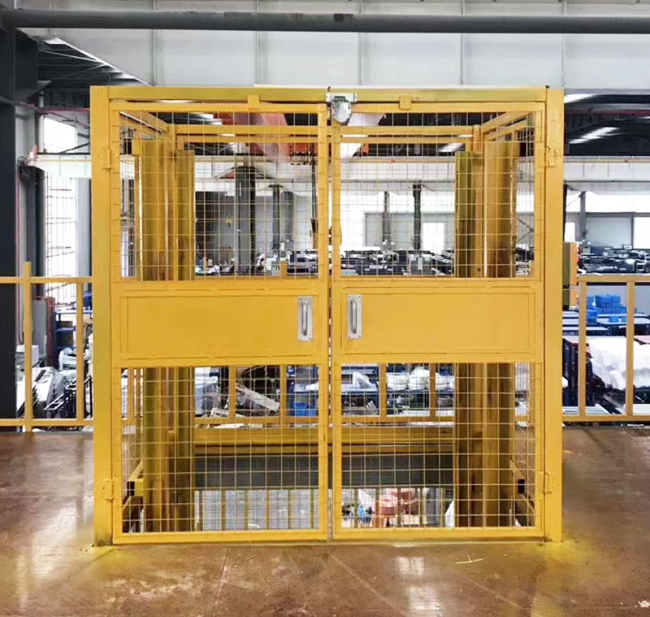 梅列智能导轨式升降机亮相